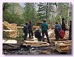 Beim Holzschlagen fuer den neuen Schulblock im Nationalpark Shey Poksumdo.JPG Beim Holzschlagen fuer den neuen Schulblock im Nationalpark Shey Poksumdo.JPG
